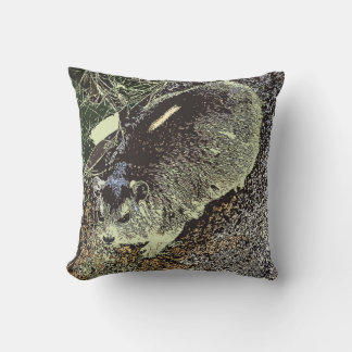 Coussin Hyrax africain se relaxer sur le rocher