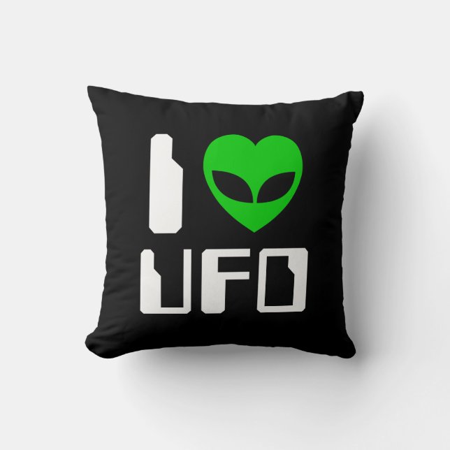 Coussin I Alien Heart UFO (Recto)