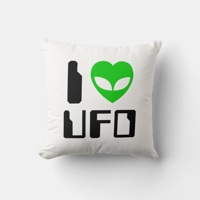 Coussin I Alien Heart UFO (Recto)