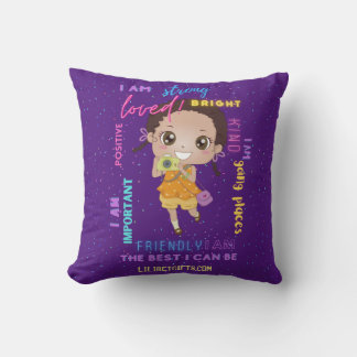Coussin I AM - Positive Black Brown Girl Affirmations