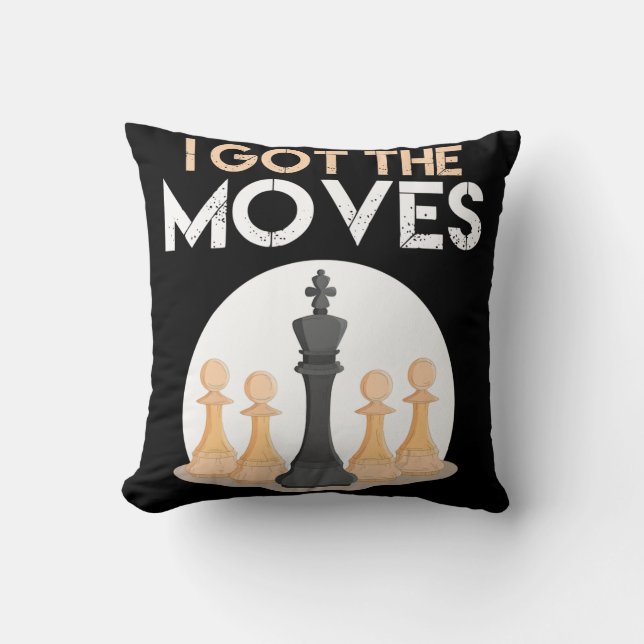 Coussin i got mochess player chess lover kiwomen (Recto)