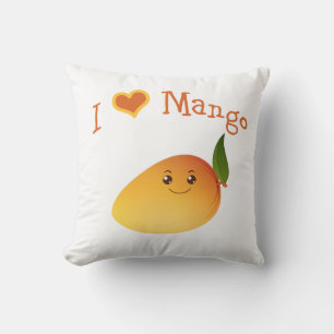 Coussin I Heart (amour) Mango