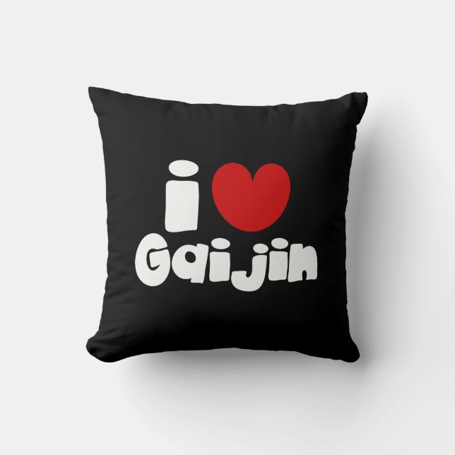 Coussin i heart Gaijin (Recto)
