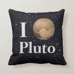 Coussin I Heart Pluto Starry Sky