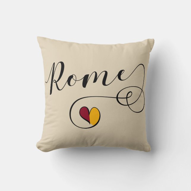 Coussin I Heart Rome, Roma, Italie, Italien (Recto)