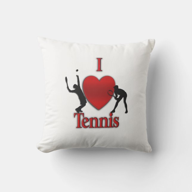 Coussin I Heart Tennis (Recto)