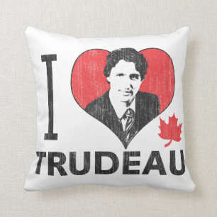 Coussin I Heart Trudeau