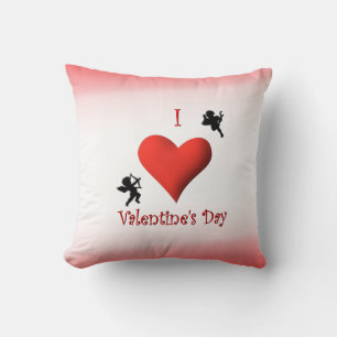 Coussin I Heart Valentine's Day Mojo Throw Pillow