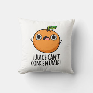 Coussin I Jus ne peut pas se concentrer mignonne Pun orang