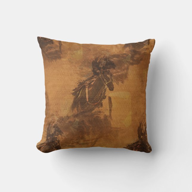 Coussin I Live To Barrel Race - Rodeo Event (Recto)