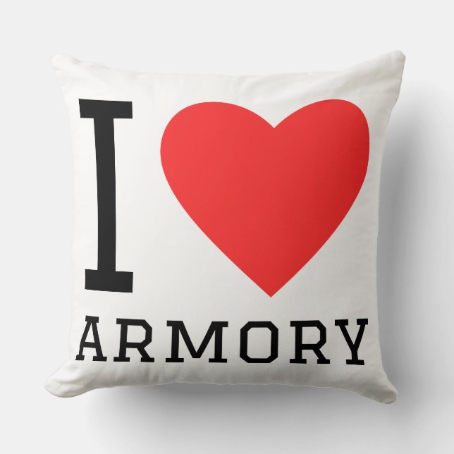 Coussin I love armory (Recto)