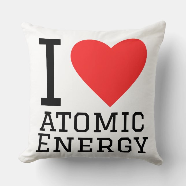 Coussin I love atomic energy  (Recto)