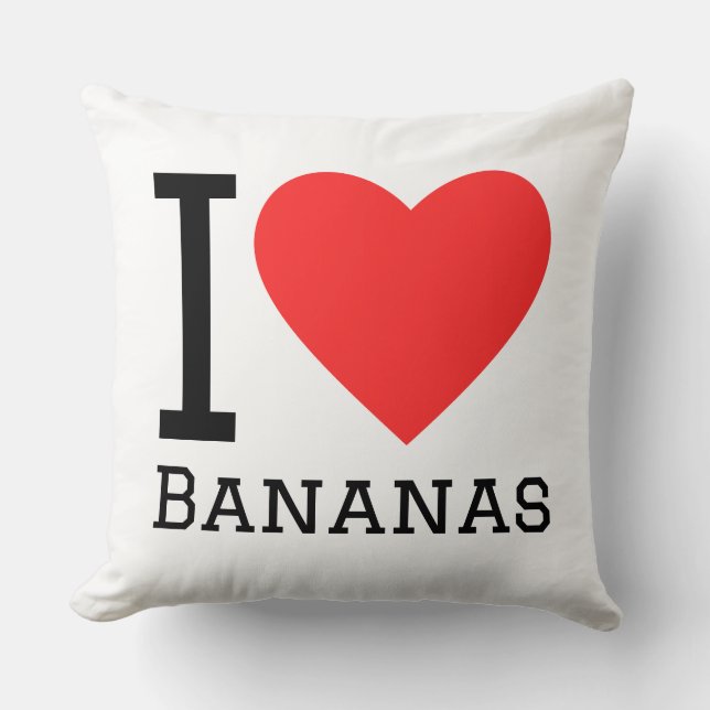 Coussin I love bananas (Recto)