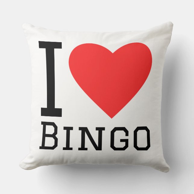 Coussin I love bingo (Recto)