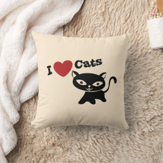 Coussin I love cats