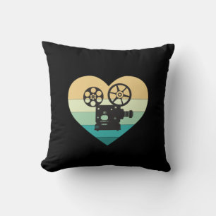 Coussin I Love Cinema Retro Projecteur de film