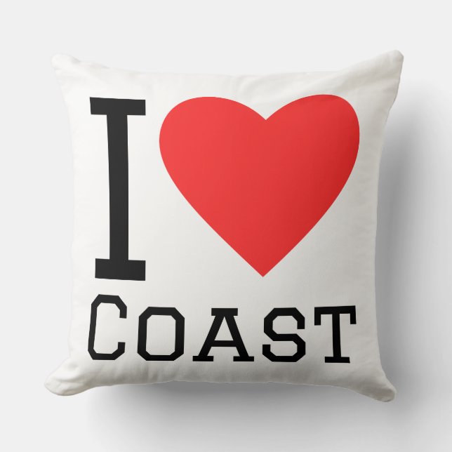 Coussin I love coast (Recto)