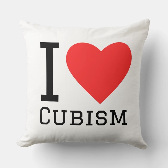 Coussin I love cubism (Recto)