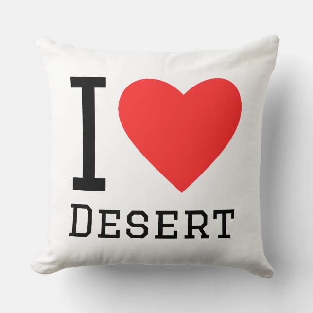 Coussin I love desert (Recto)