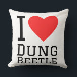 Coussin I love dung beetle<br><div class="desc">I love dung beetle,  for animal kingdom</div>