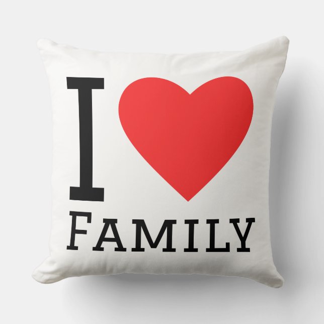 Coussin I love family (Recto)