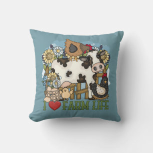 Coussin I Love Farm life Animaux