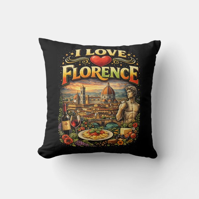 Coussin I Love Florence (Recto)