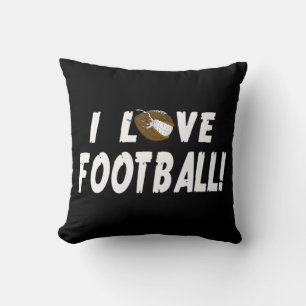 Coussin I Love Football Pour Hommes Femmes Football Sport