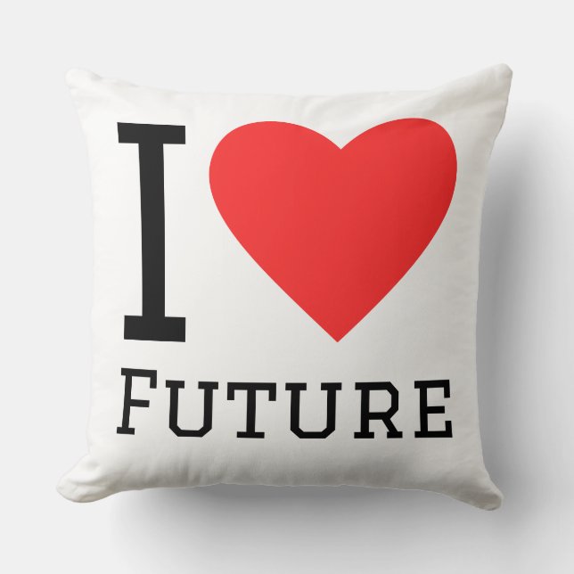 Coussin I love future (Recto)