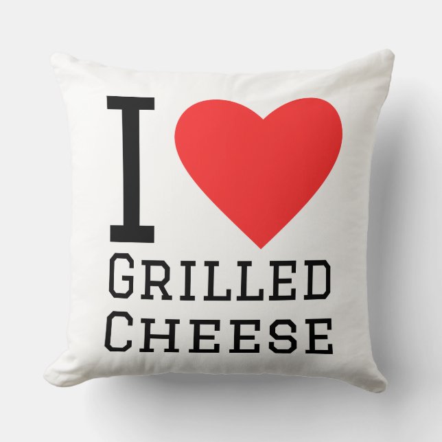Coussin I love grilled cheese (Recto)
