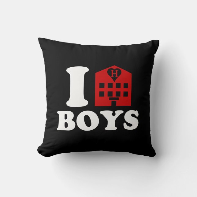 Coussin I Love Hotel Boys (Recto)