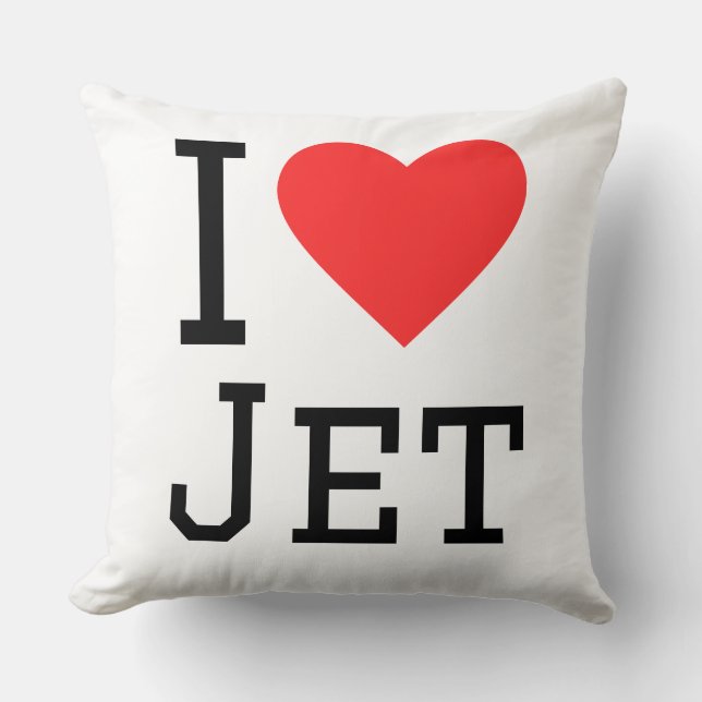 Coussin I love jet (Recto)