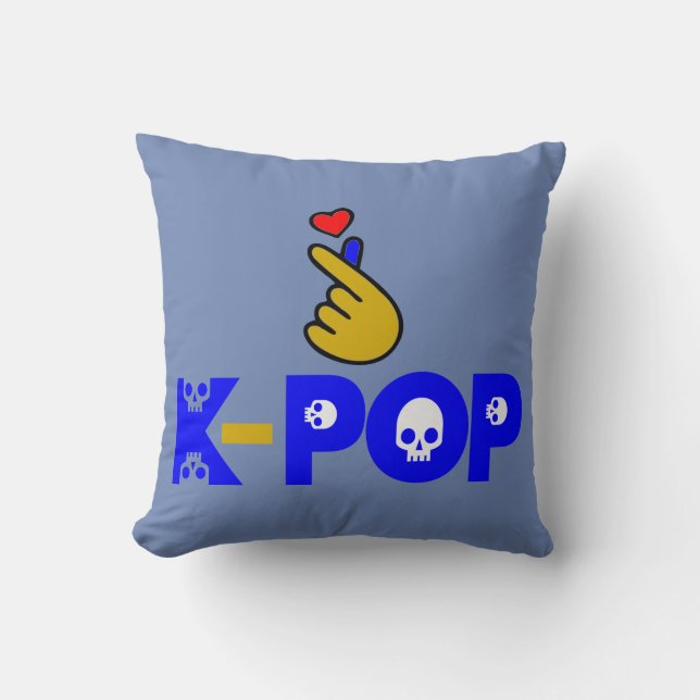 Coussin I Love KPop Fabulous Soft et Wrinkle free (Recto)