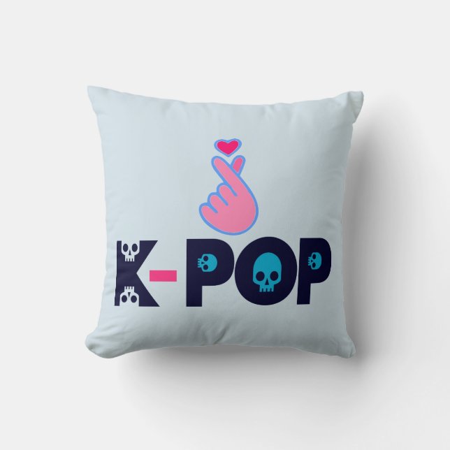 Coussin I Love KPop Fabulous Soft et Wrinkle free (Recto)