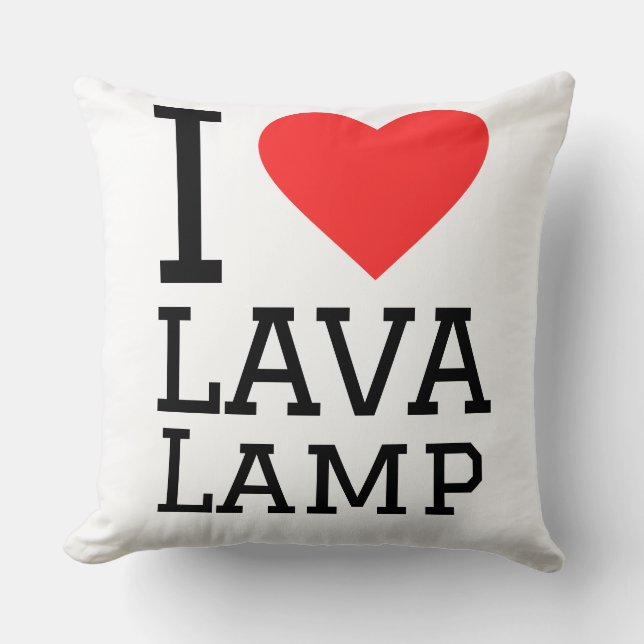 Coussin I love lava lamp (Recto)