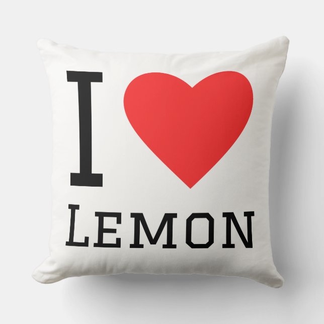 Coussin I love lemon (Recto)
