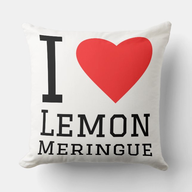 Coussin I love lemon meringue  (Recto)
