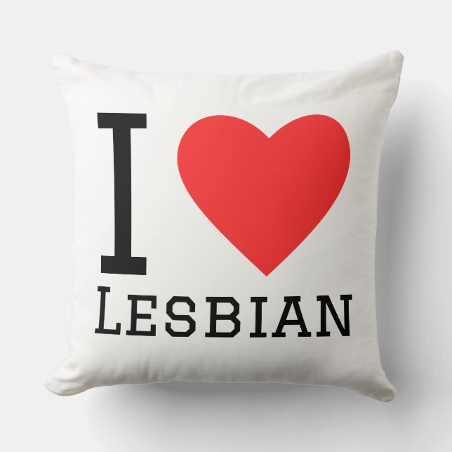 Coussin I love lesbian (Recto)
