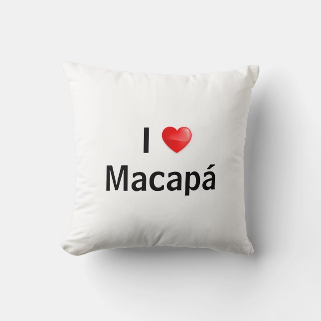 Coussin I love Macapá (Recto)