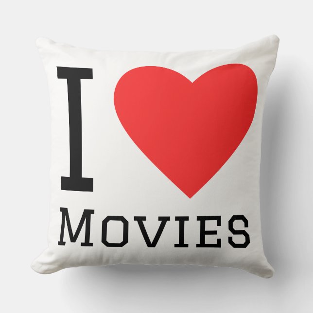 Coussin I love movies (Recto)