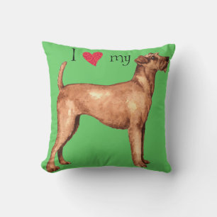 Coussin I Love my Irish Terrier