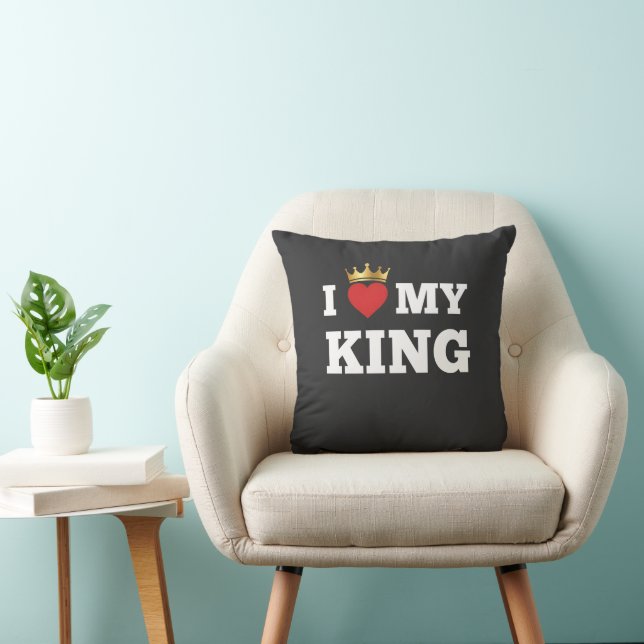 Coussin I love my king  (Chaise)