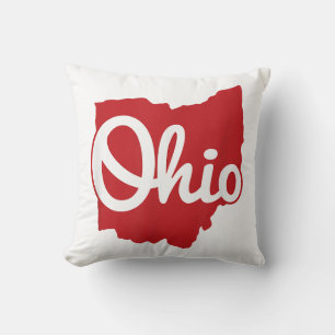 Coussin I love My Ohio Home Script Ohio