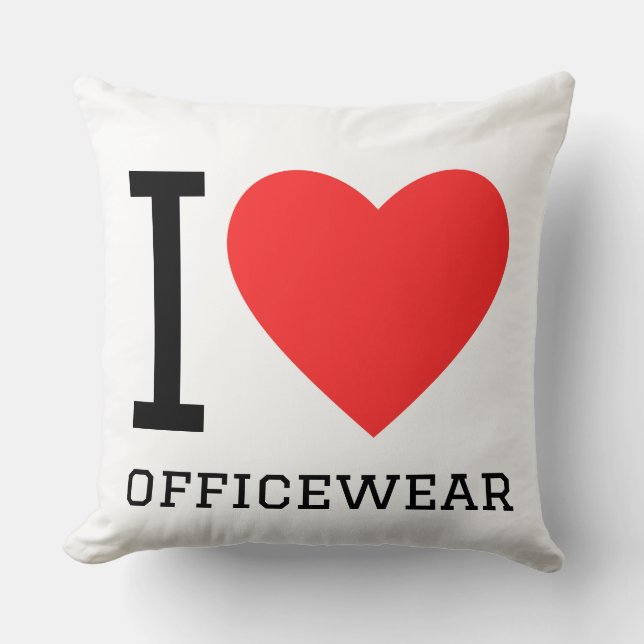Coussin I love officewear (Recto)