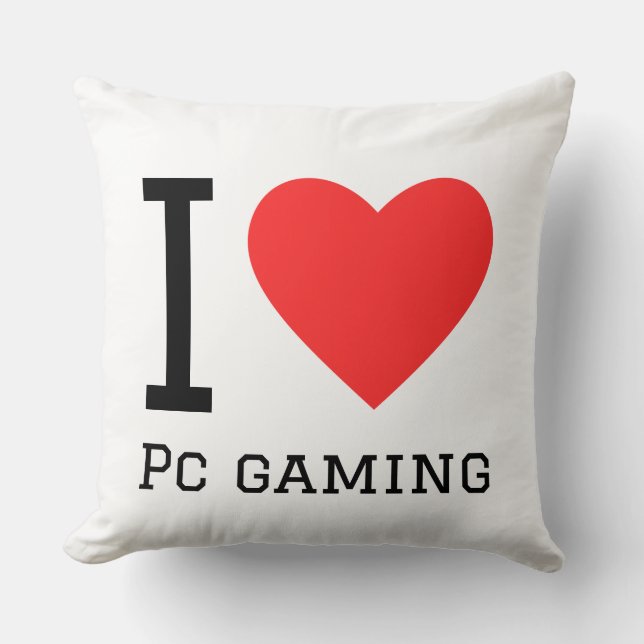 Coussin I love pc gaming (Recto)