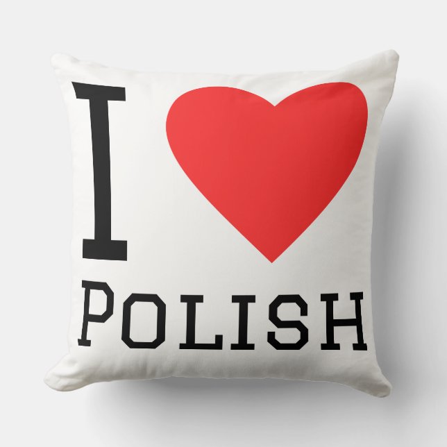 Coussin I love polish (Recto)