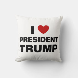 Coussin I Love Président Trump Heart