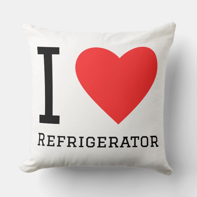 Coussin I love refrigerator (Recto)