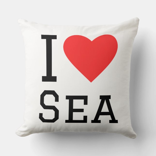 Coussin I love sea (Recto)