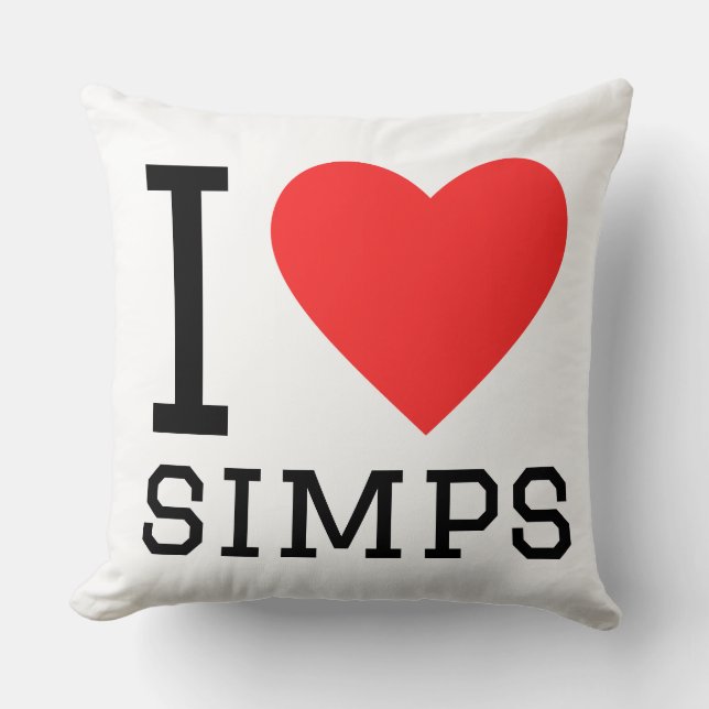 Coussin I love simps (Recto)